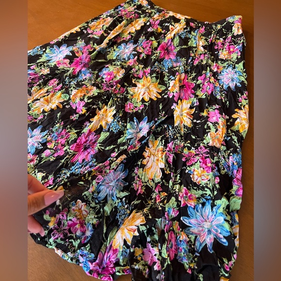 ☎️ Lush floral print flowy slit skirt midi knee length flowers floral festival - Picture 2 of 7